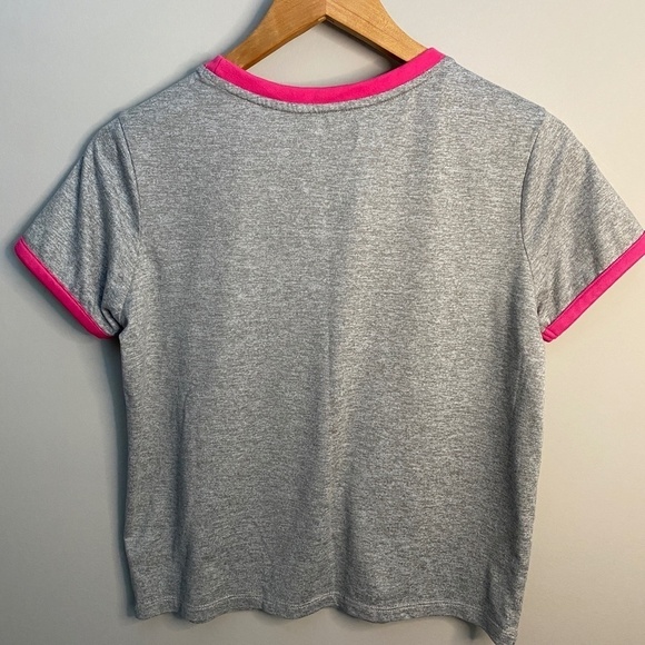 Stranger Things Heather Gray with Pink Accents Women's T-shirt Size XS - Picture 3 of 8